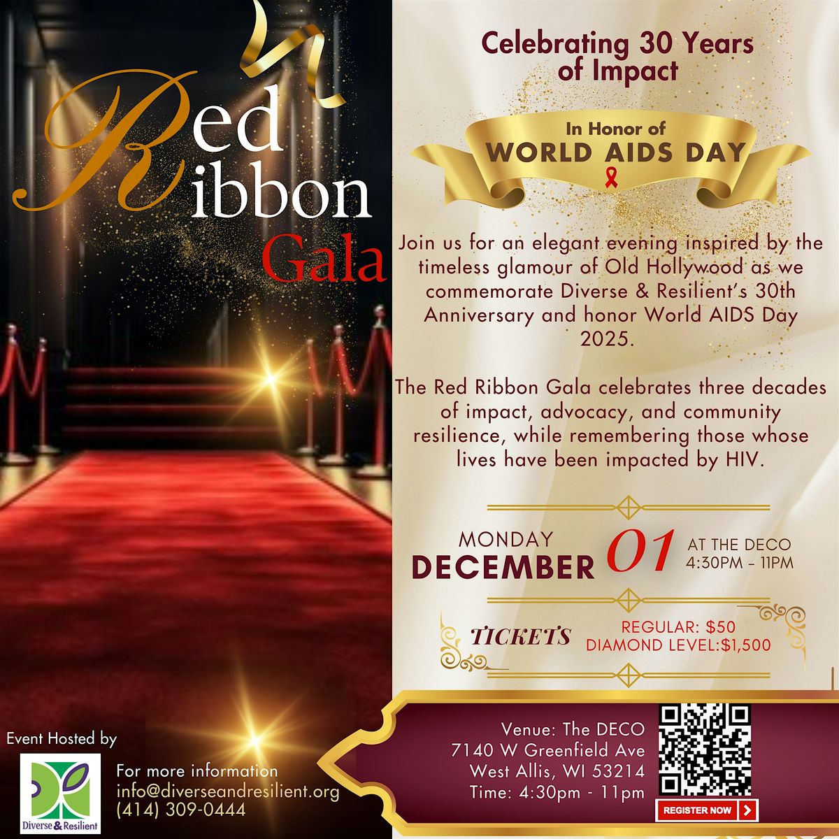 Illuminate 30 Years: Diverse & Resilient Red Ribbon Gala