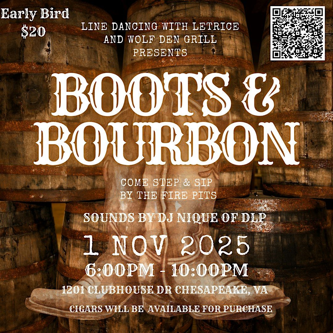 Line Dancing with Letrice presents "Boots & Bourbon"