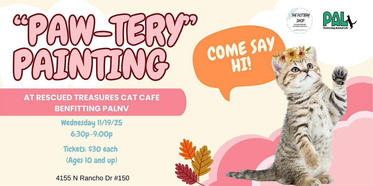 "Paw-Tery" Painting Benefitting PALNV