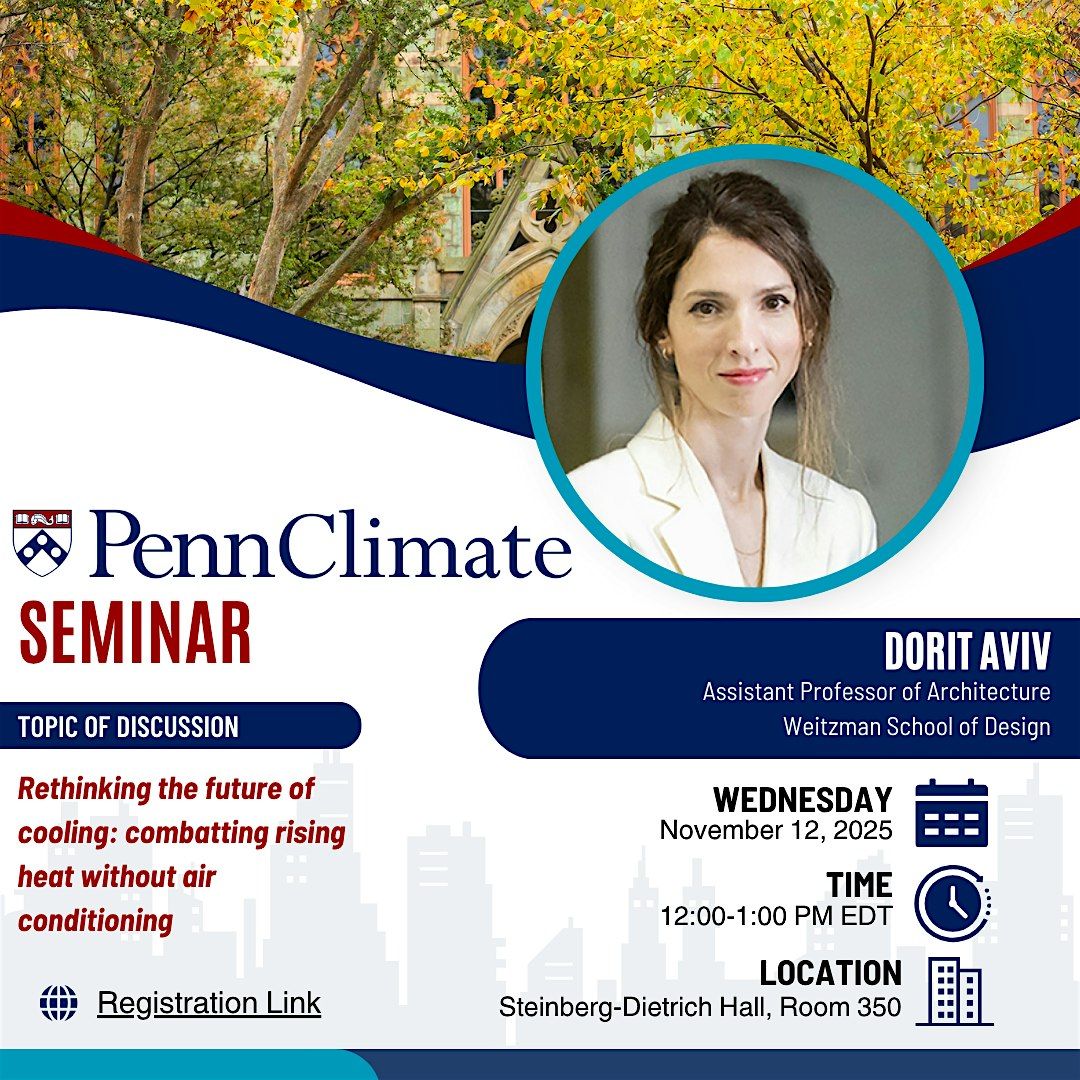 Penn Climate Seminar with Dorit Aviv