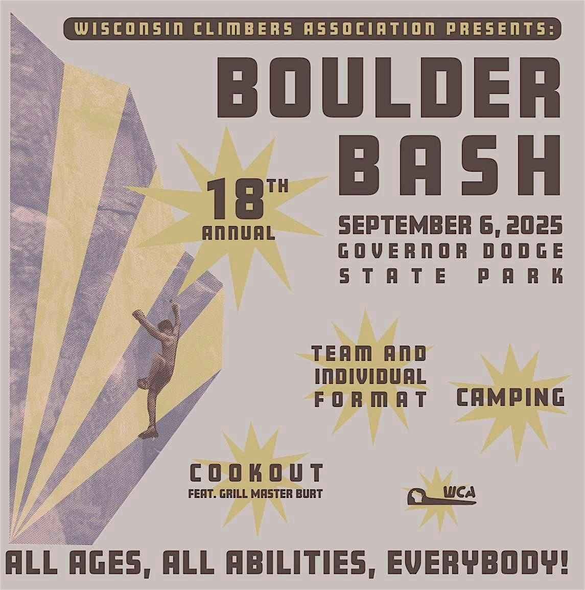 WCA presents: Boulder Bash 2025