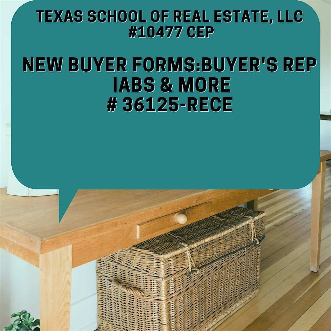 New Buyer Forms Class - (3 Hours) - Cypress \/ Cy-Fair (Copper Field)