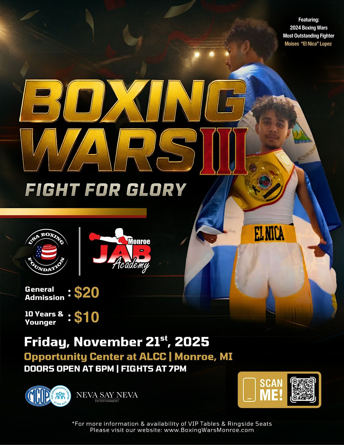 Joe's Boxing Wars 3: Fight For Glory At The Opportunity Center at the ALCC