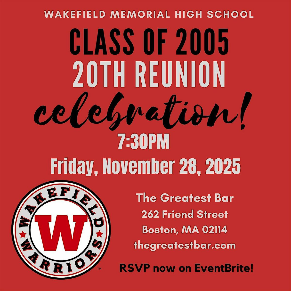 Wakefield Memorial High School 20th Reunion