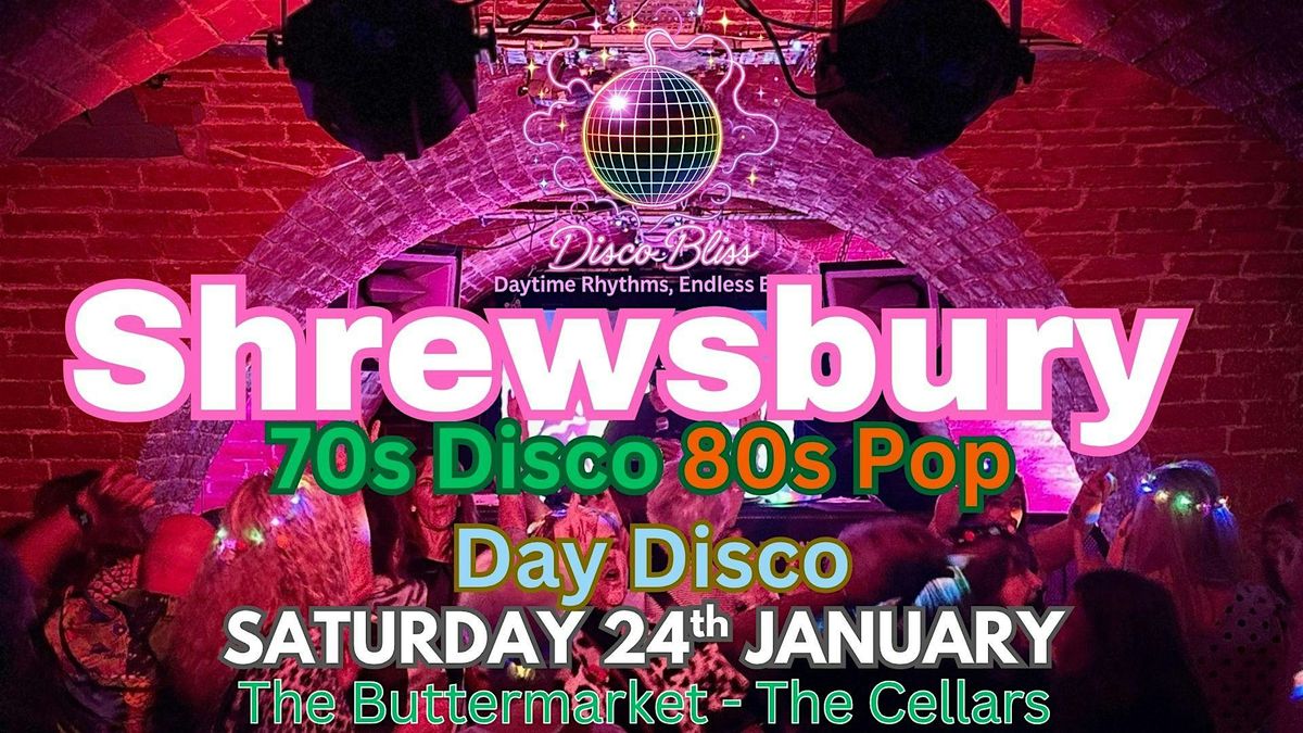 Disco Bliss - 70s 80s Daytime Disco-Shrewsbury- Saturday 24th January
