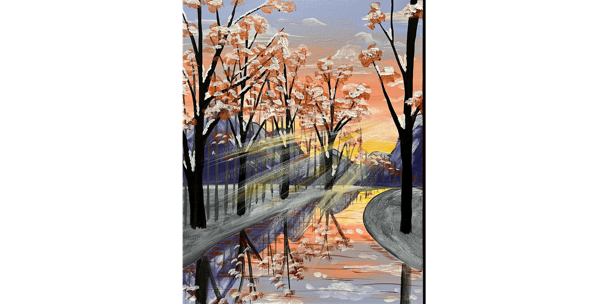 Cool Winter River - Paint and Sip in Houston | Classpop!\u2122