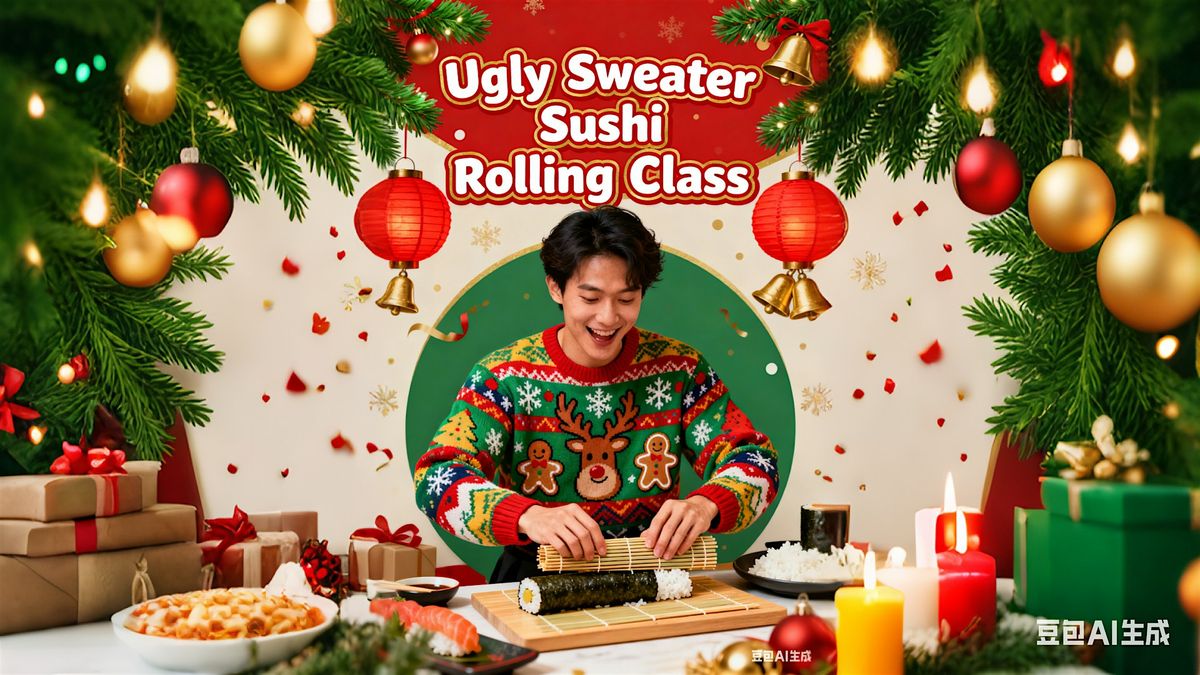 Ugly Sweater Sushi Rolling Class