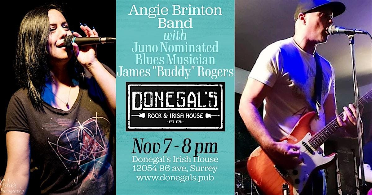 Angie Brinton Band with Juno Nominated Blues Musician James "Buddy" Rogers
