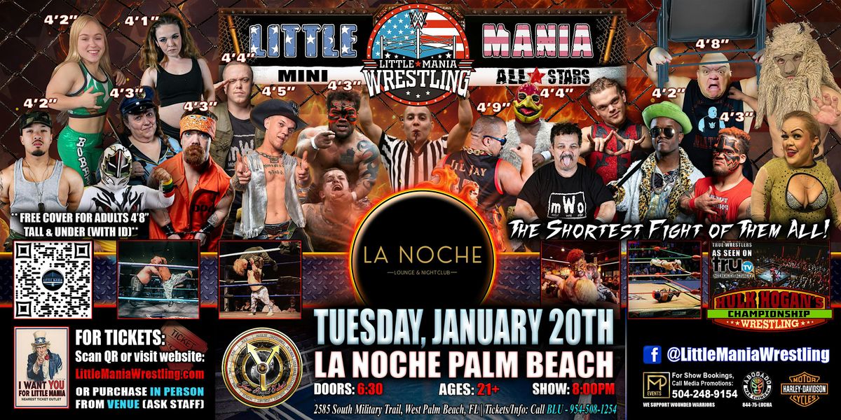 West Palm Beach, FL - Little Mania Mini Wrestling @ La Noche