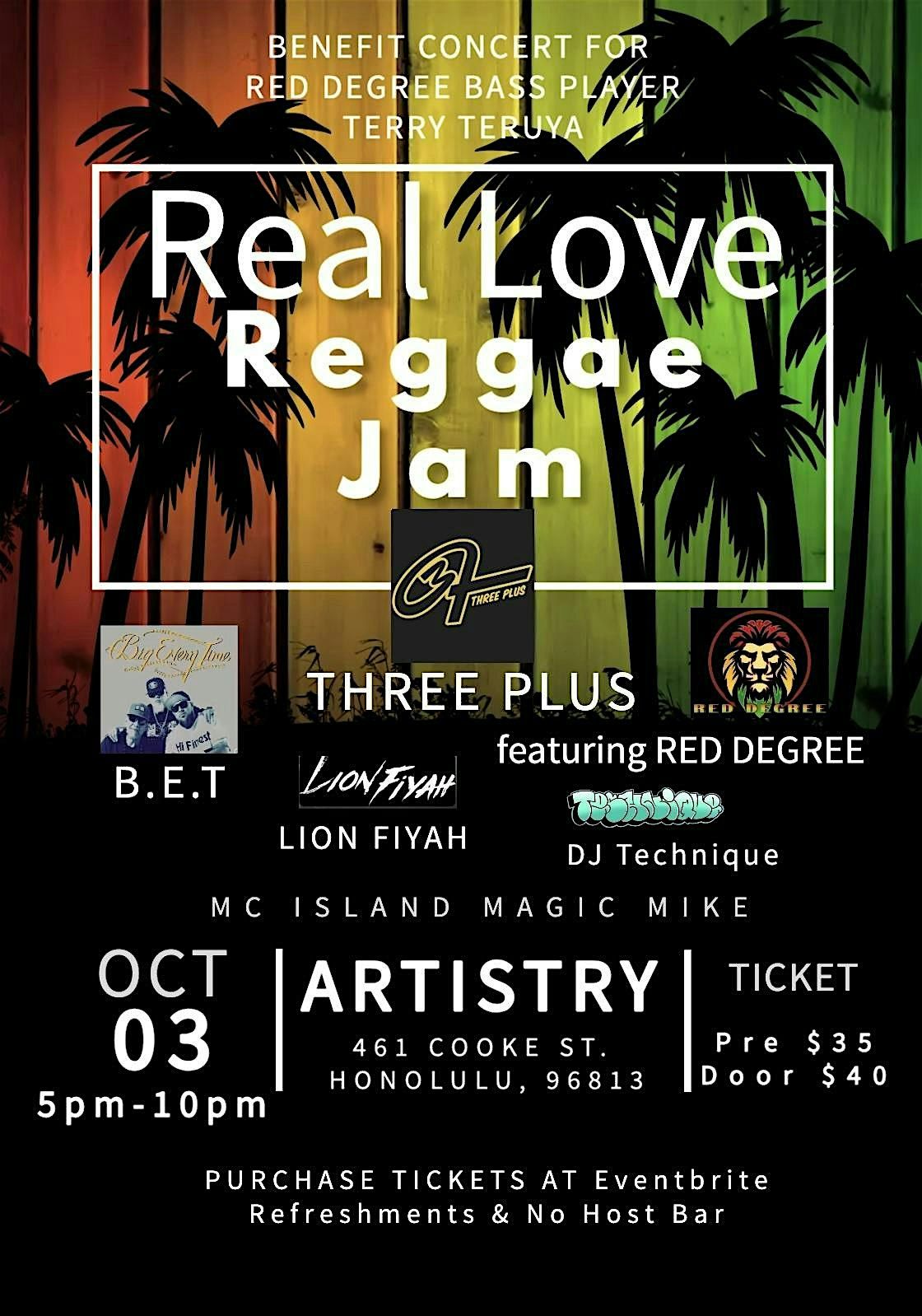 Real Love Reggae Jam Benefit Concert