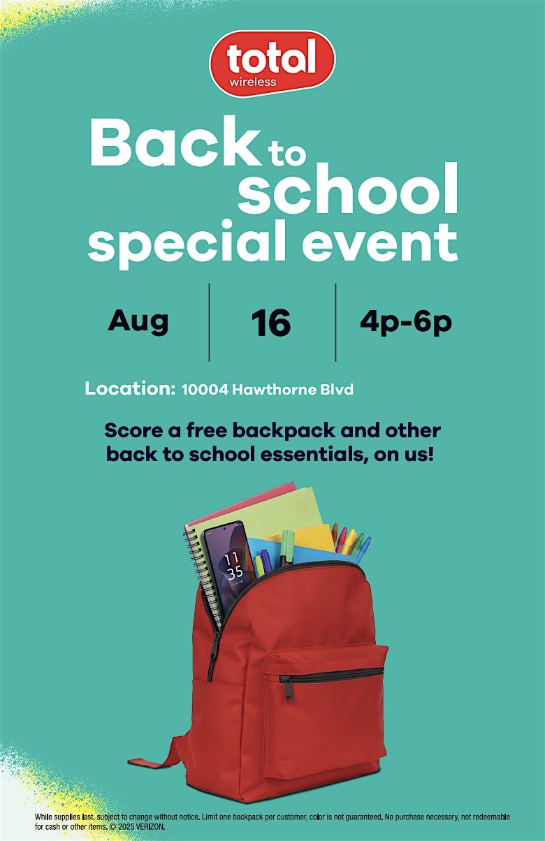 TOTAL WIRELESS BACK TO SCHOOL