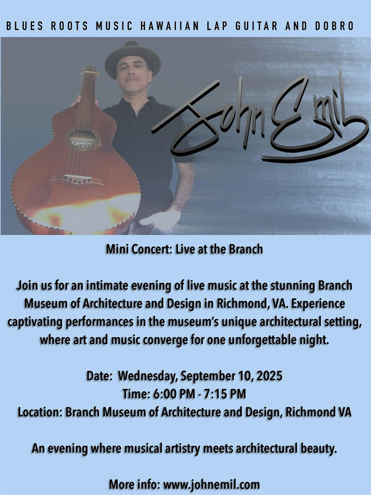 Mini concert with John Emil