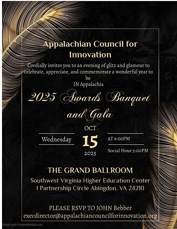 2025 Appalachian Council for Innovation Awards Banquet and Gala