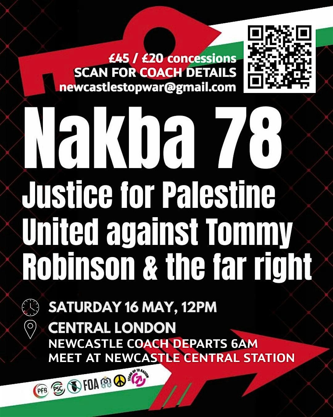 Newcastle coach: NAKBA 78 march