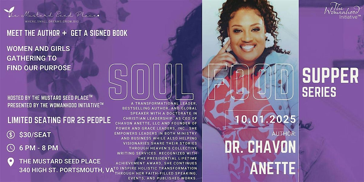 Soul Food Supper with Dr. Chavon Anette