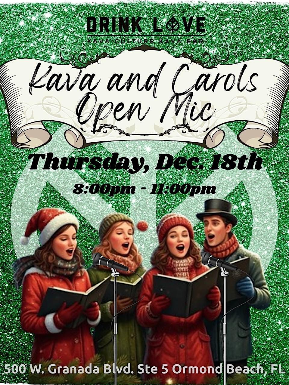 Kava and Carols Open Mic Night
