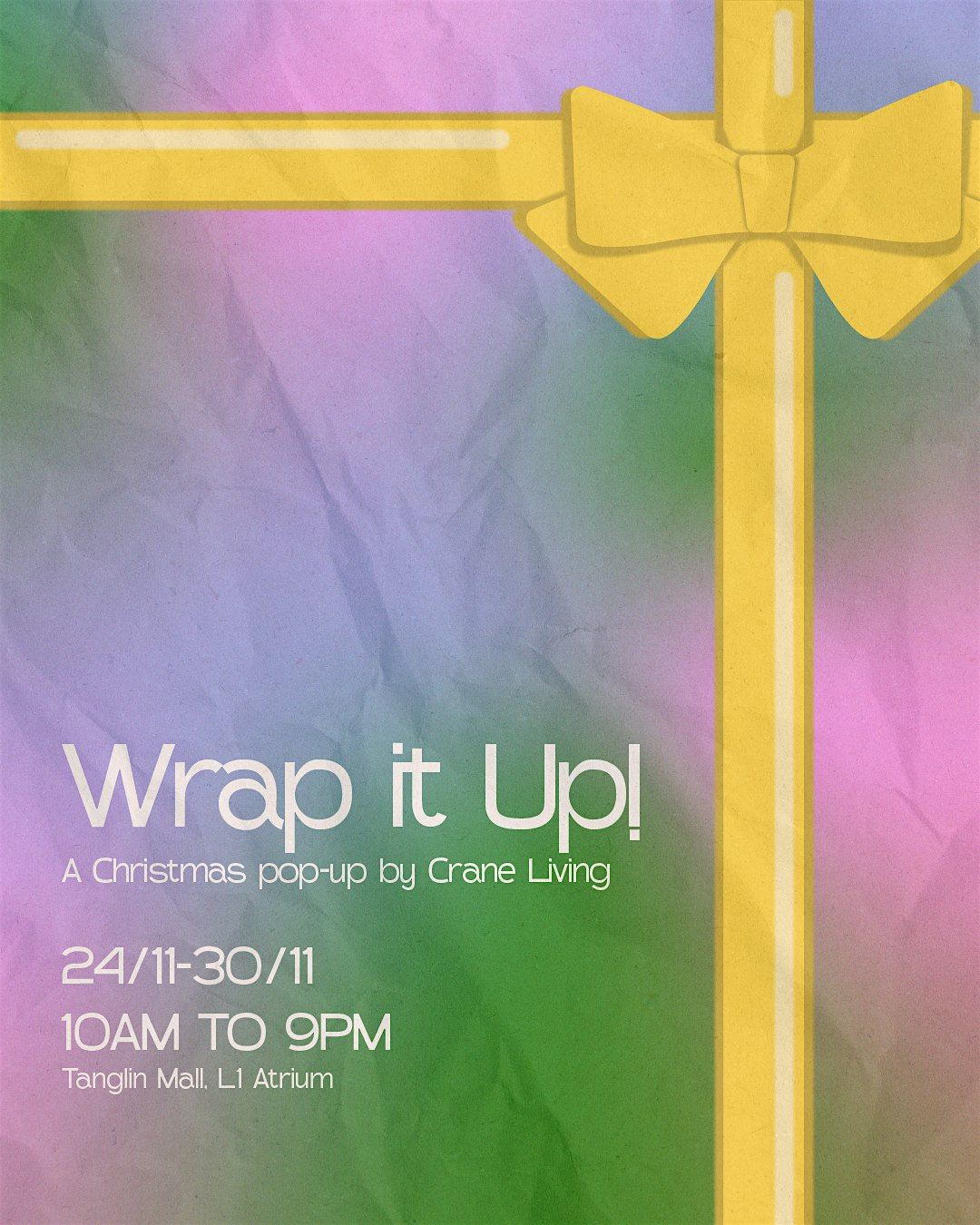 Tanglin Mall X Crane Living Pop-Up