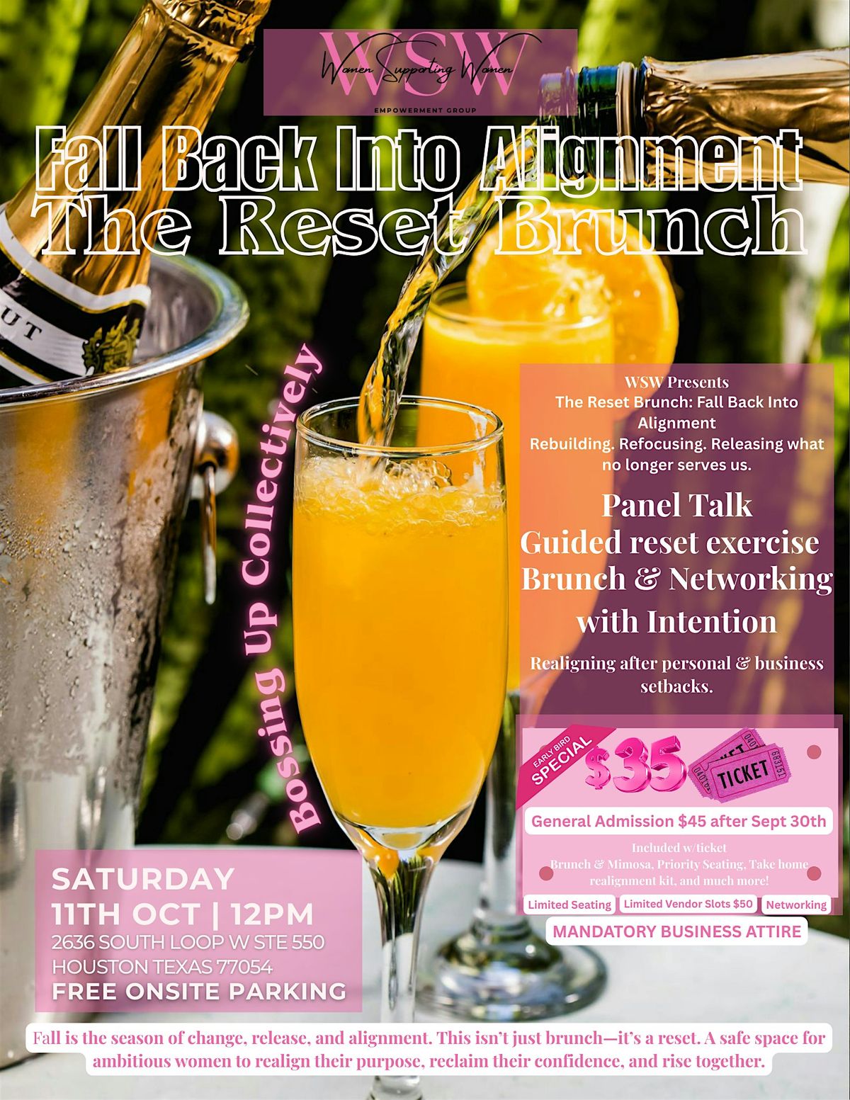 Women Supporting Women Presents: Fall Back Into Alignment Reset Brunch