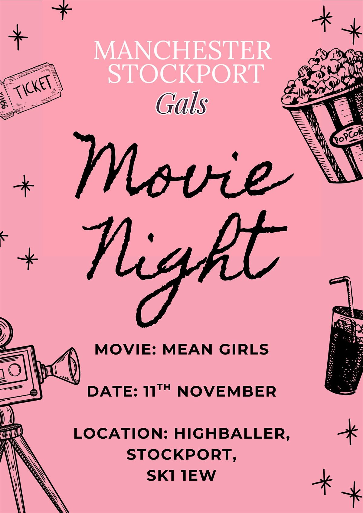 Manchester & Stockport Gals - Movie Night