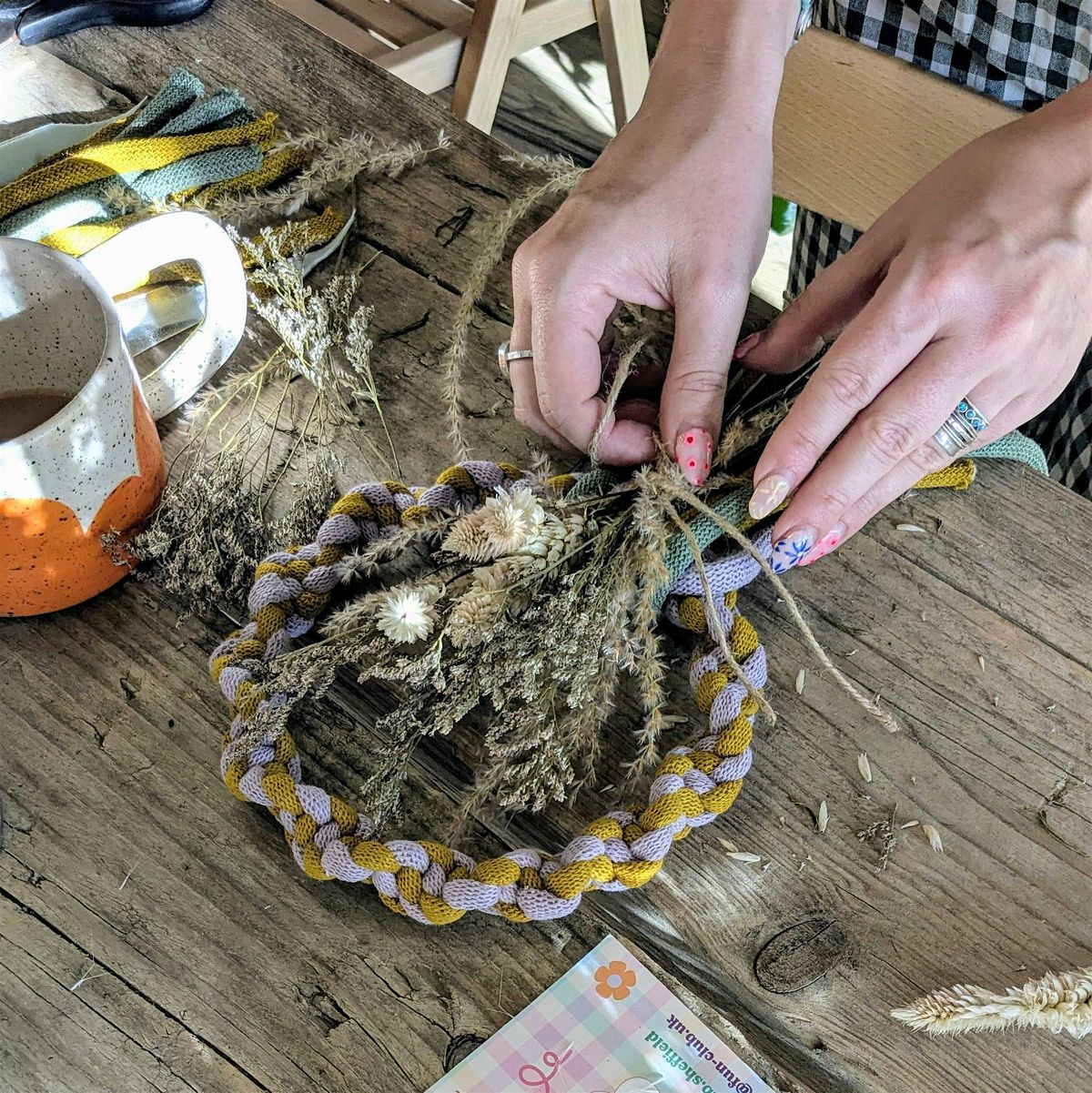 Macrame & Dried Flower Autumn Wreath Workshop