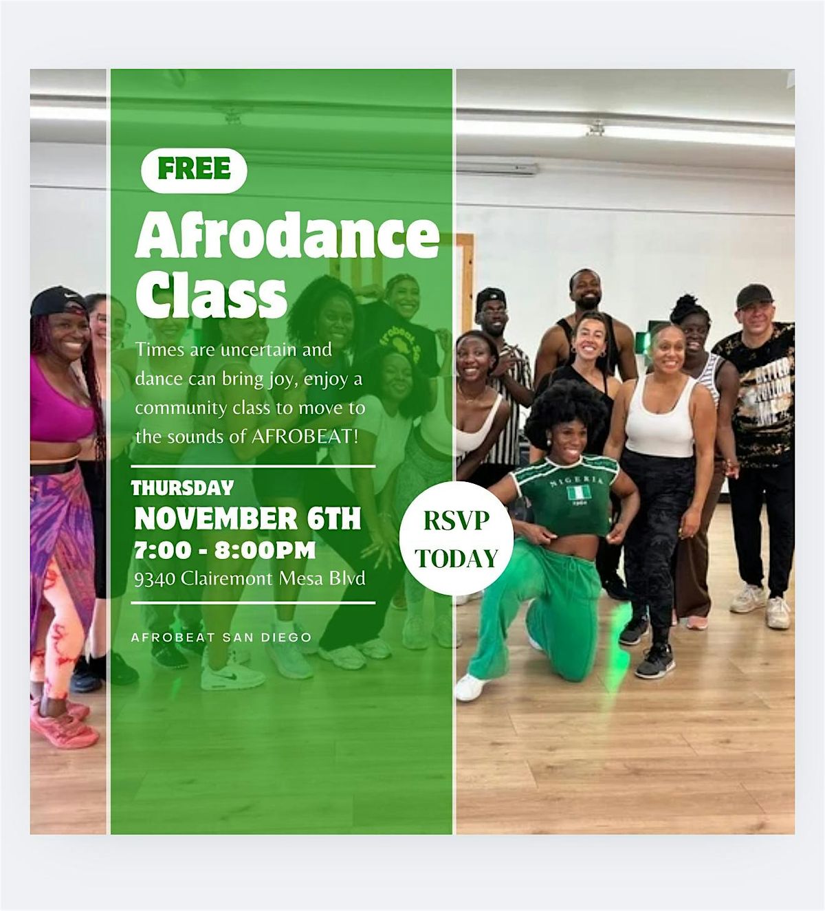 FREE Afrodance Class