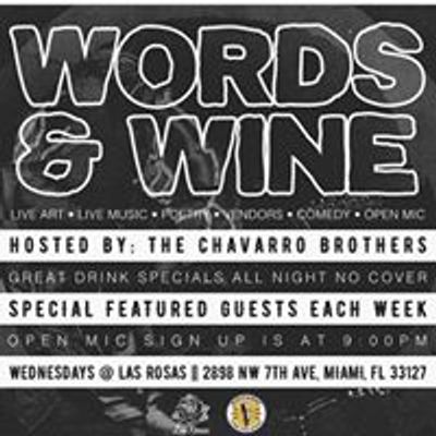 Words And Wine Open Mic