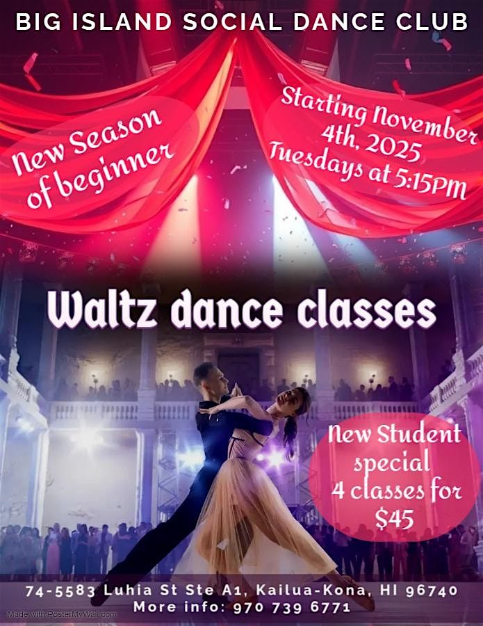Beginner Waltz dance classes