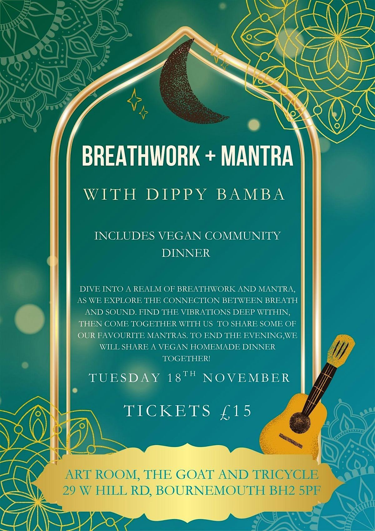 Breathwork and Mantra With Dippy Bamba (+ Vegan Dinner)