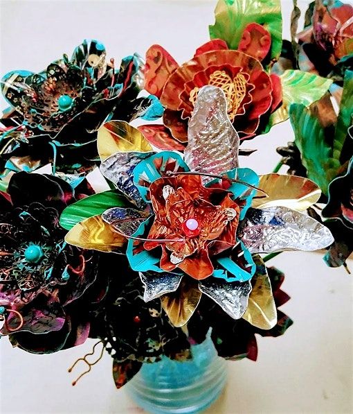 Metalsmithing Level 2 - Upcycled Metal Flowers Workshop (2 Part Class)