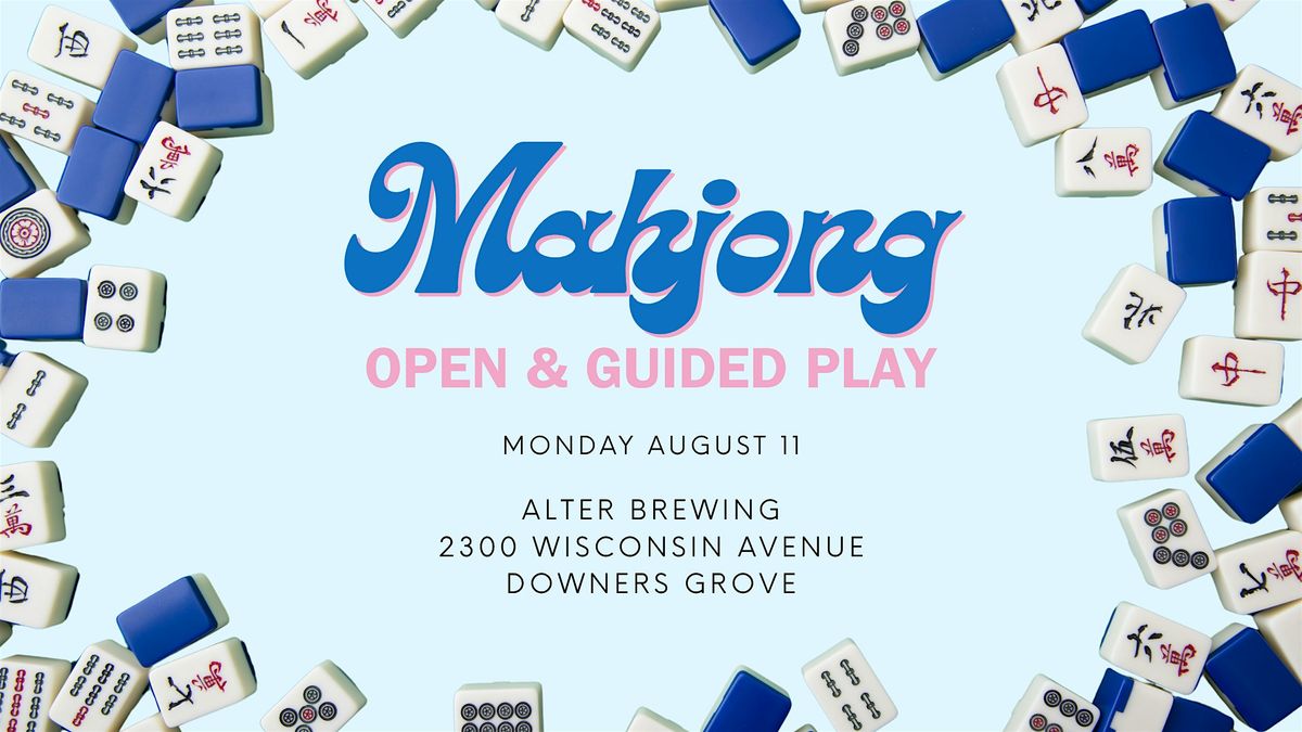 Mahjong Guided Play at Alter Brewing