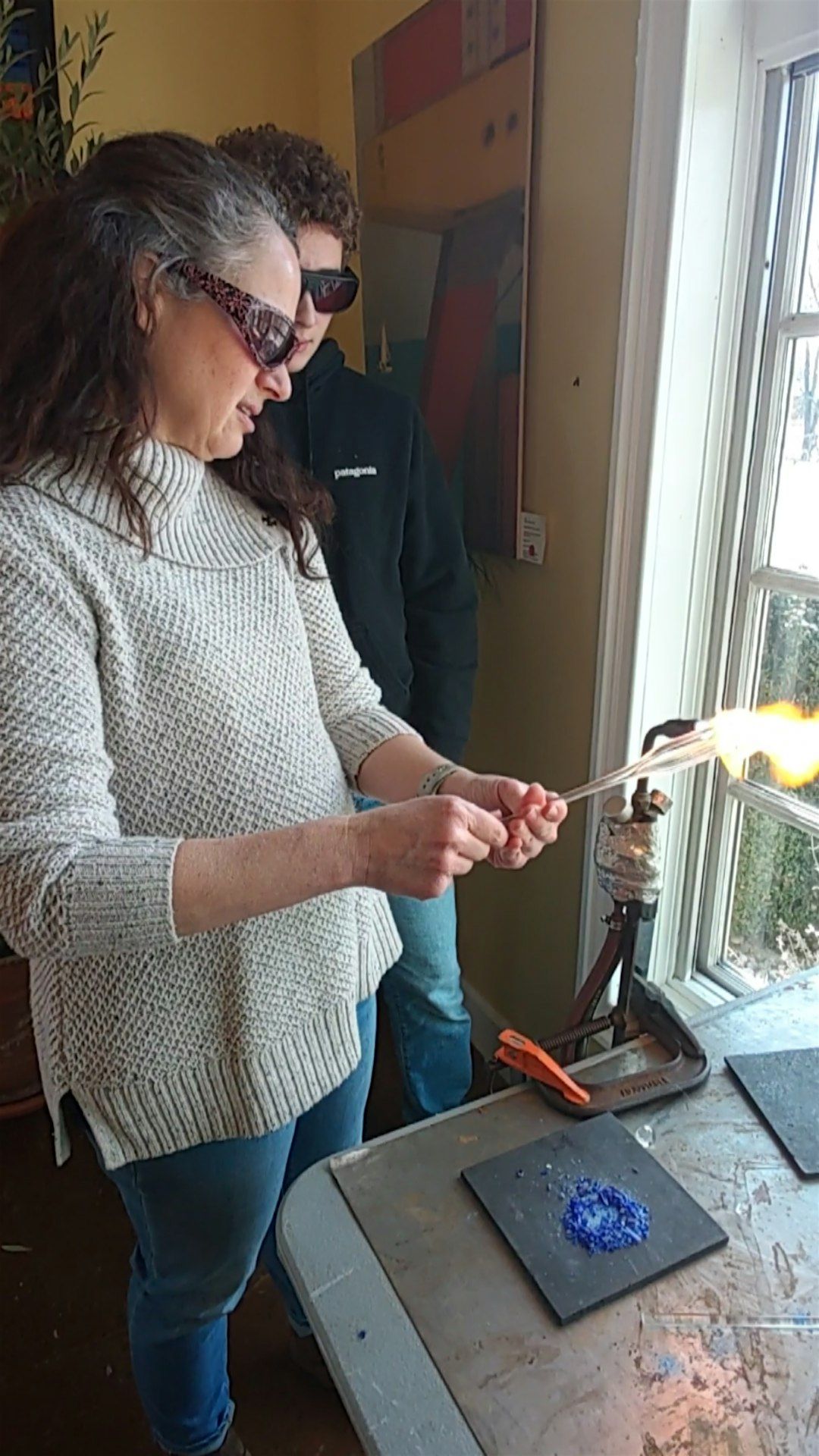 Glass blowing at the Boyer Cellers