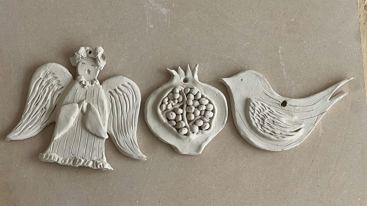 Christmas Ornament Ceramic Class - Intro to Pottery Workshop