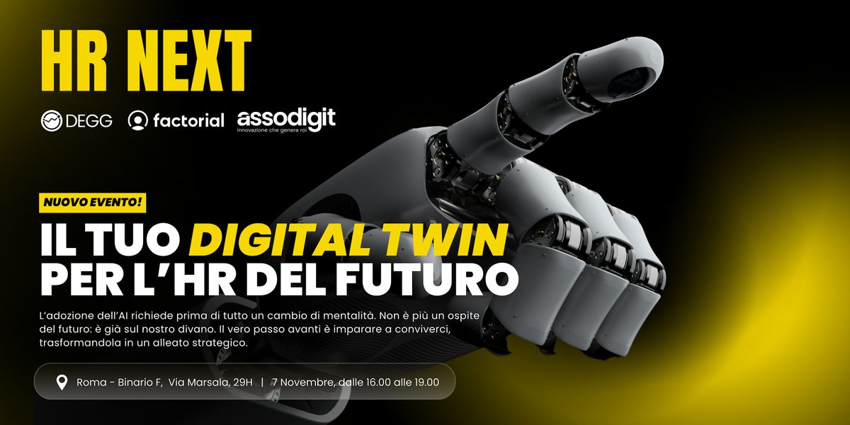 HR NEXT: Il tuo Digital Twin per l'HR del Futuro!