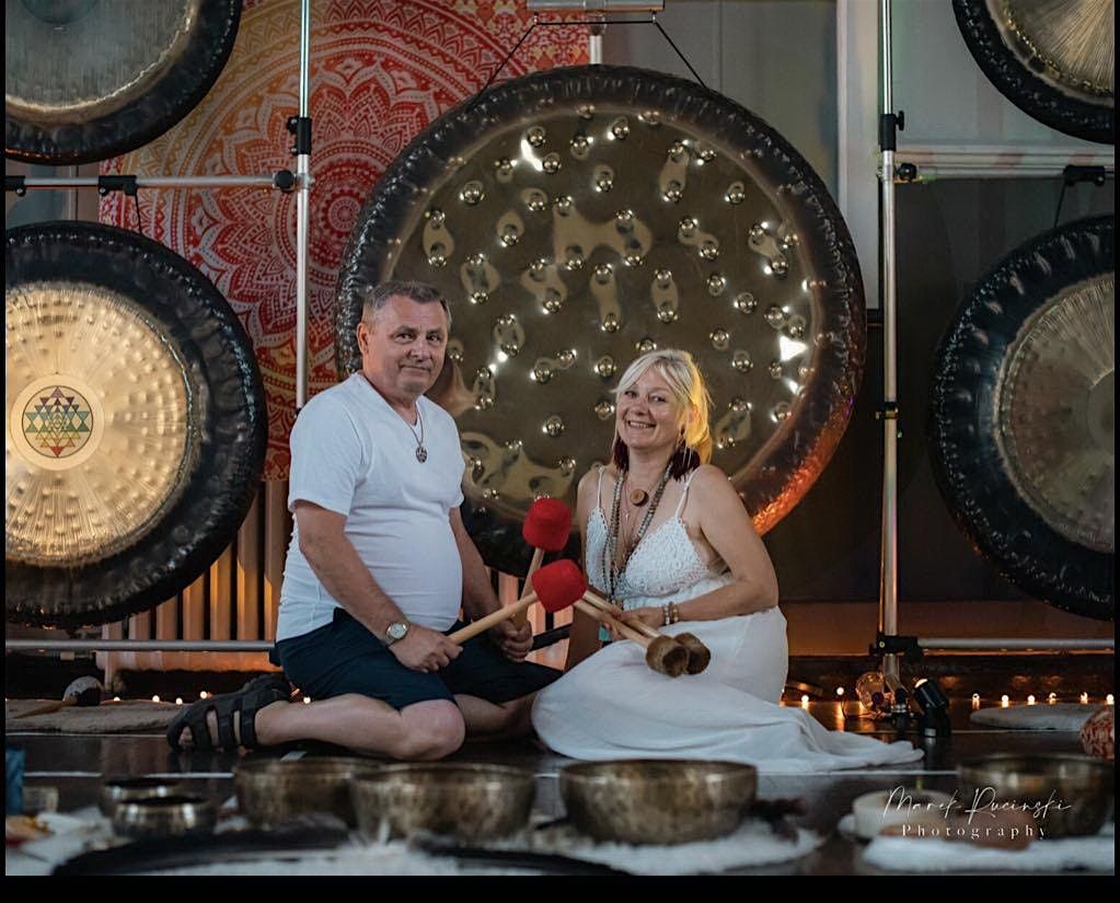 AWAKENING GONG BATH with 11 Gongs, 42" Drum ~ Double Session