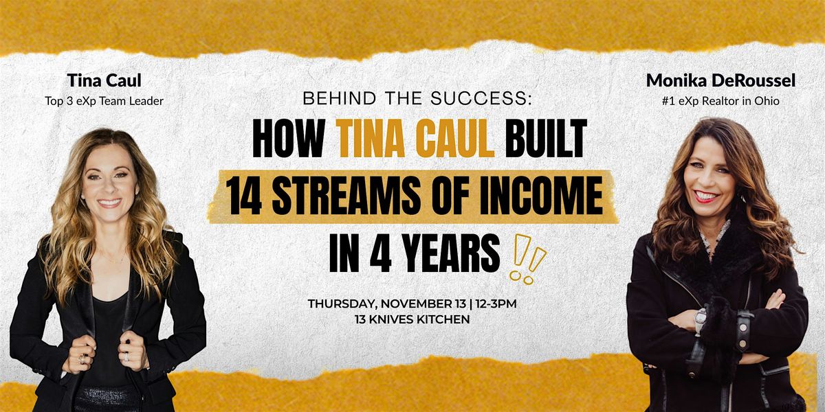 Behind the Success: How Tina Caul Built 14 Streams of Income in 4 Years