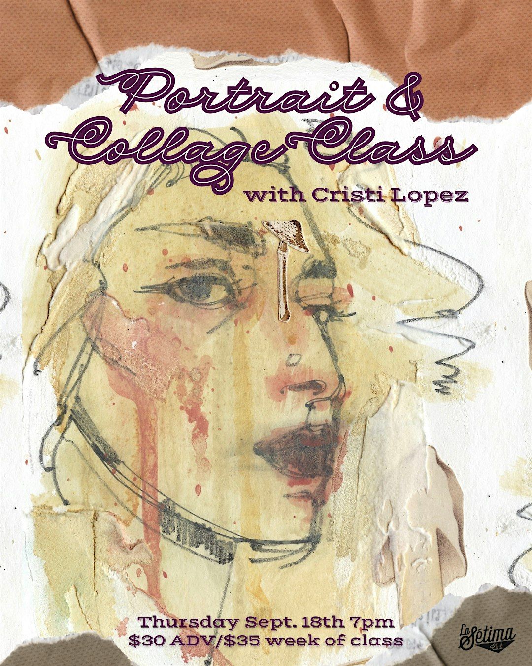 Portrait & Collage Class with Cristi Lopez