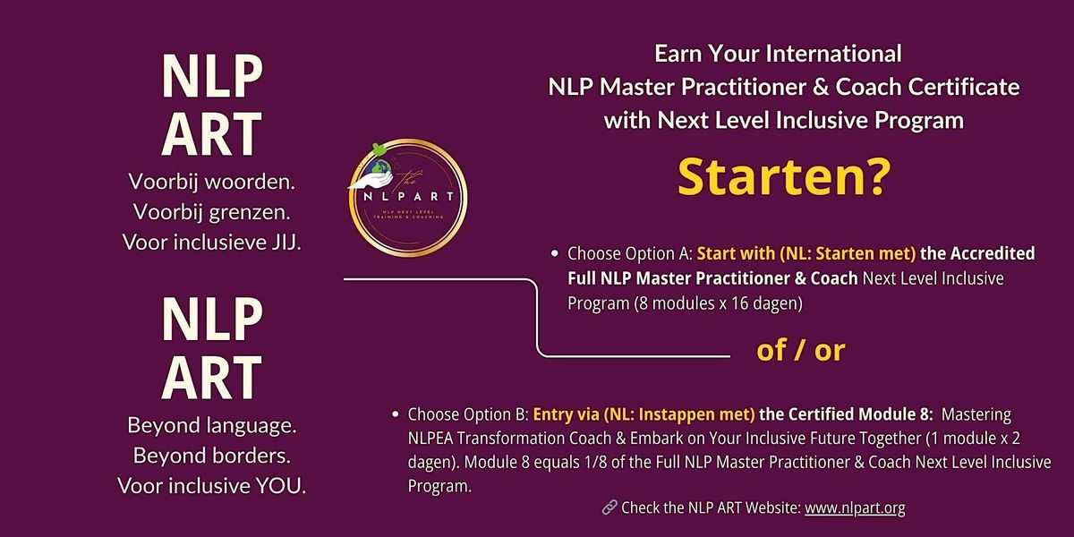 Certification Master Module 8: Mastering NLPEA Transformation Coach at ...