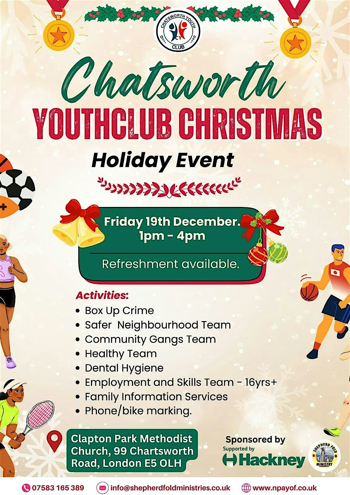 Chatsworth Youthclub Christmas Holiday Event