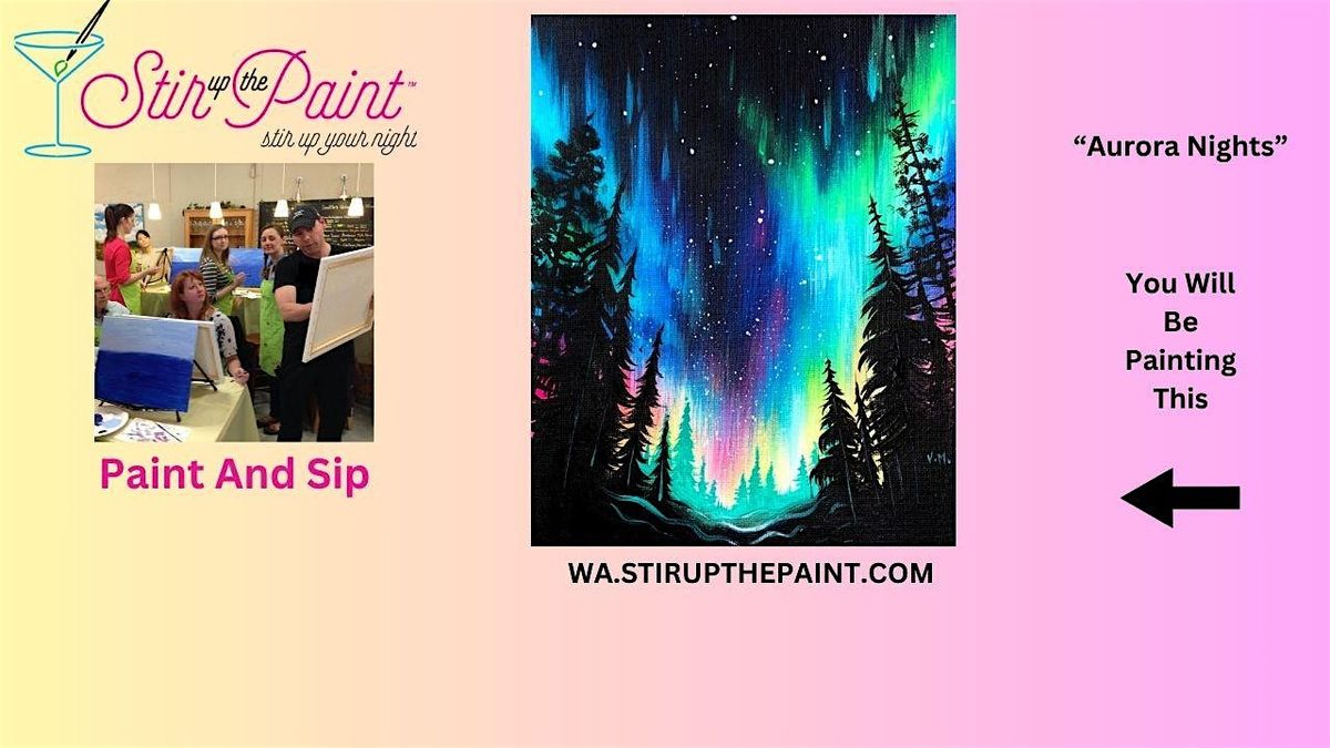 Seattle Paint and Sip, Paint Party, Paint Night  With Stir Up The Paint