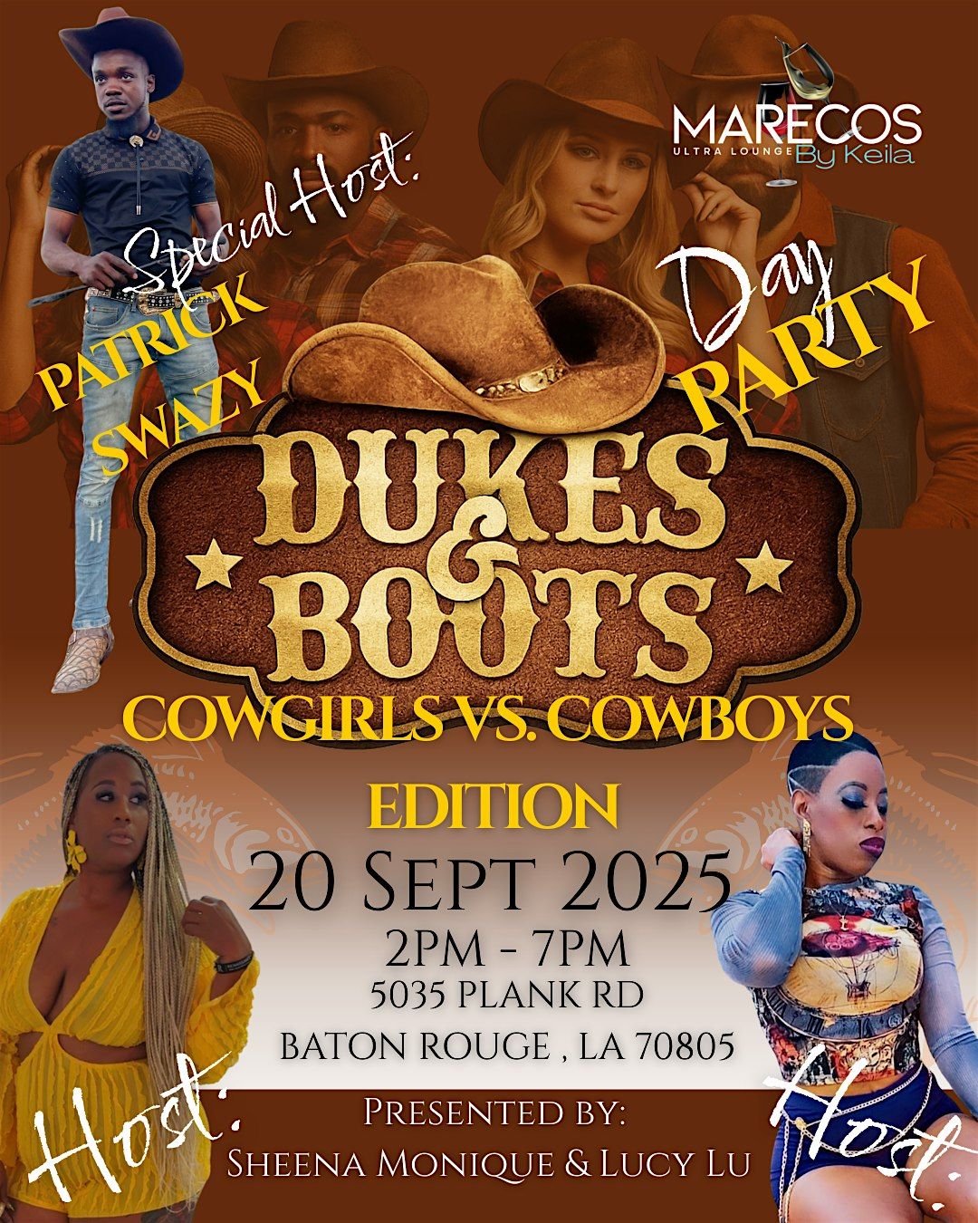 Dukes & Boots: Cowboys vs. Cowgirls Day Party
