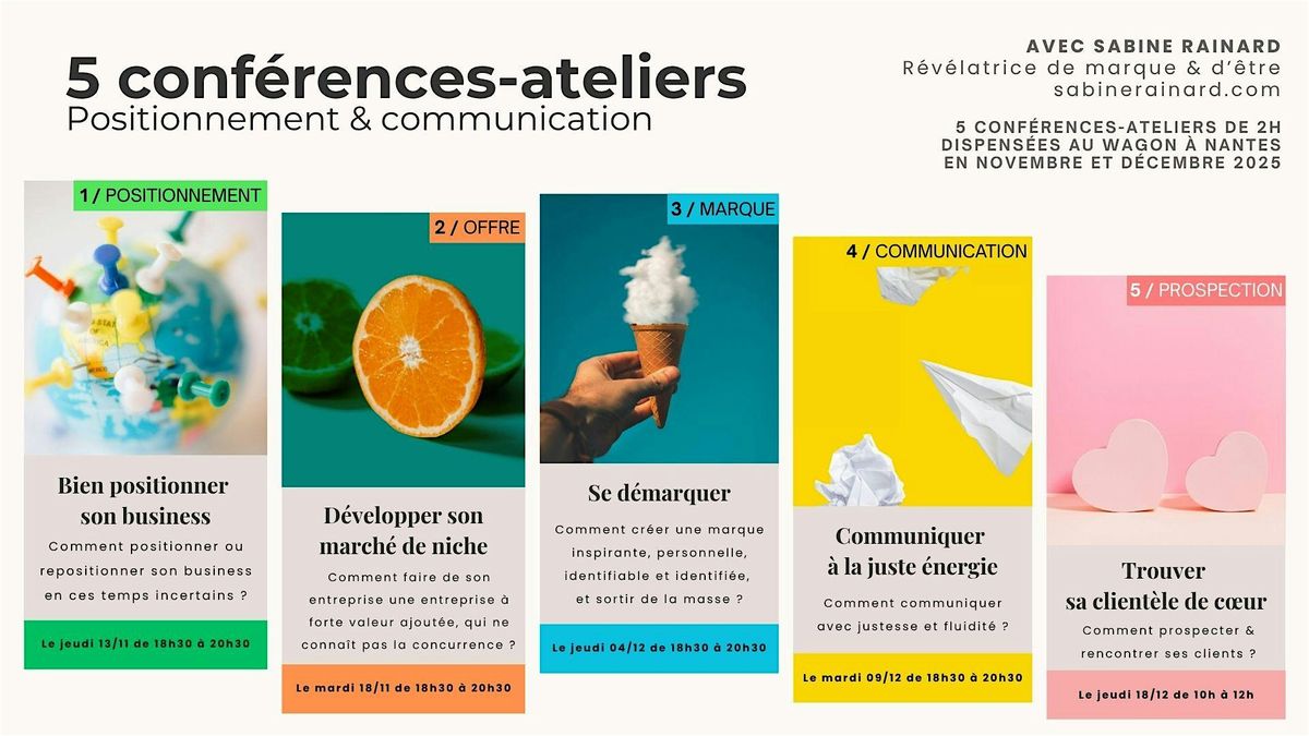 Conf\u00e9rence-atelier : Se d\u00e9marquer