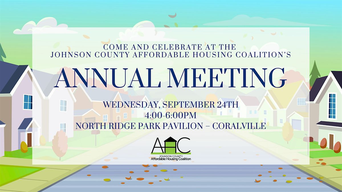 Johnson County Affordable Housing Coalition's Annual Meeting