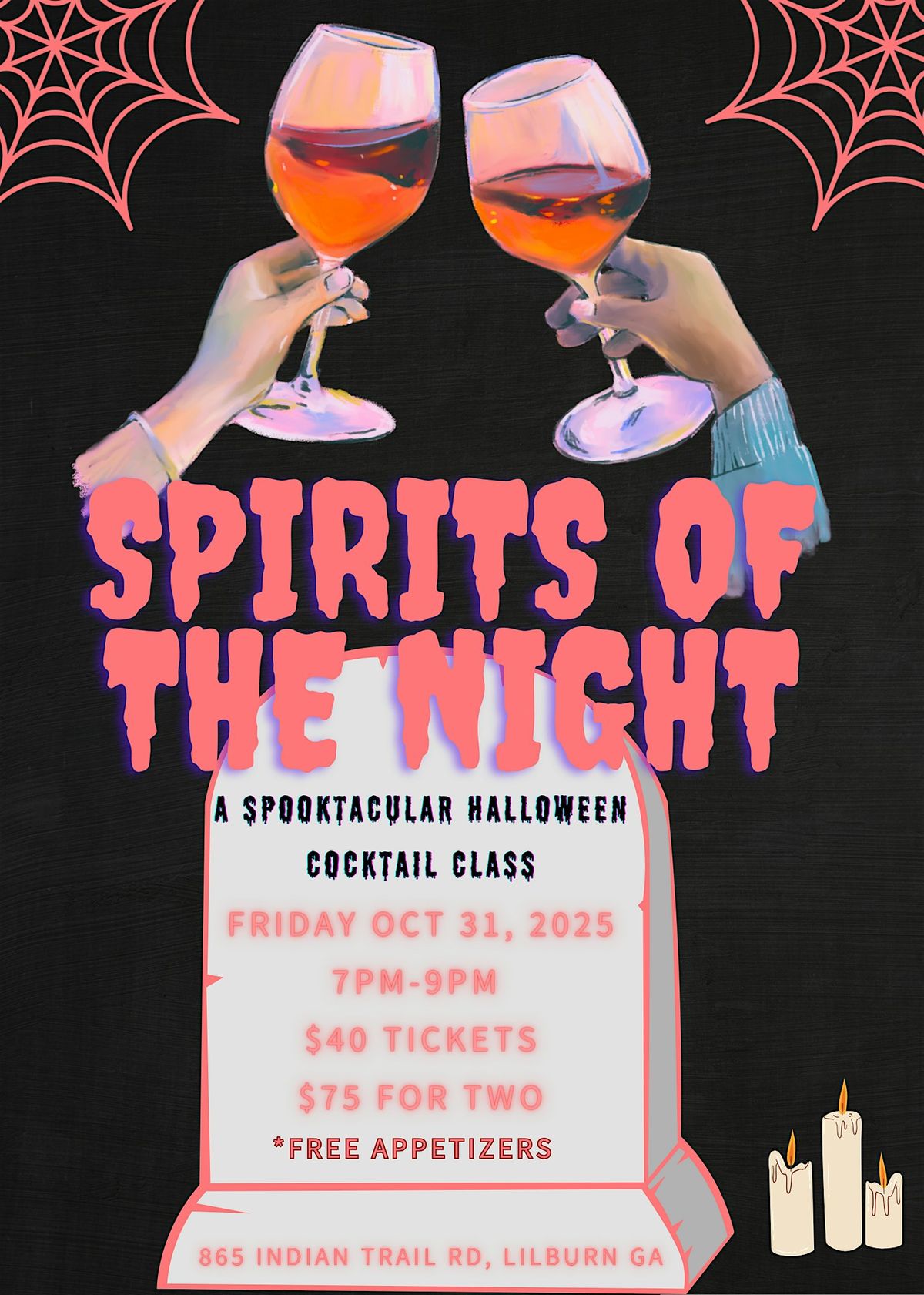 Spirits of the Night : a Halloween Cocktail Class