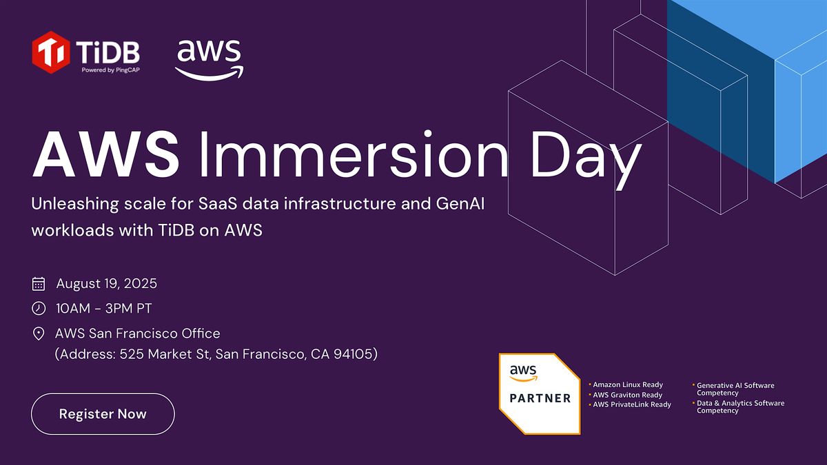 AWS Immersion Day - San Francisco - August 19th