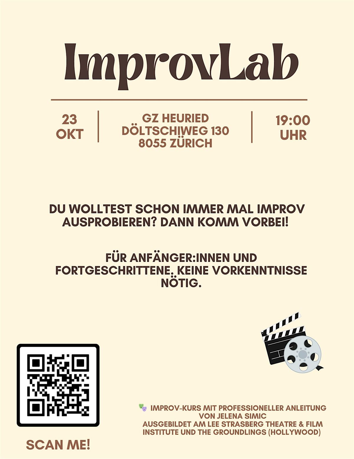 Improv Kurs f\u00fcr Anf\u00e4nger:innen
