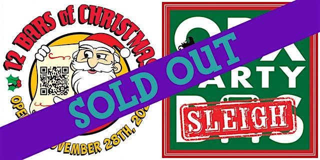 SOLD OUT: 12 Bars of Christmas VIP crawl on OBX Party Sleigh (DAY RED RT)