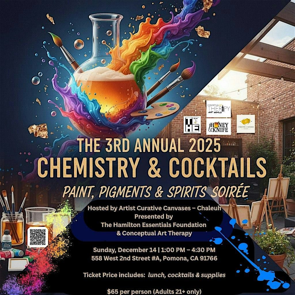 The 3rd Annual 2025 Chemistry & Cocktails: Paint, Pigments & Spirits Soir\u00e9e