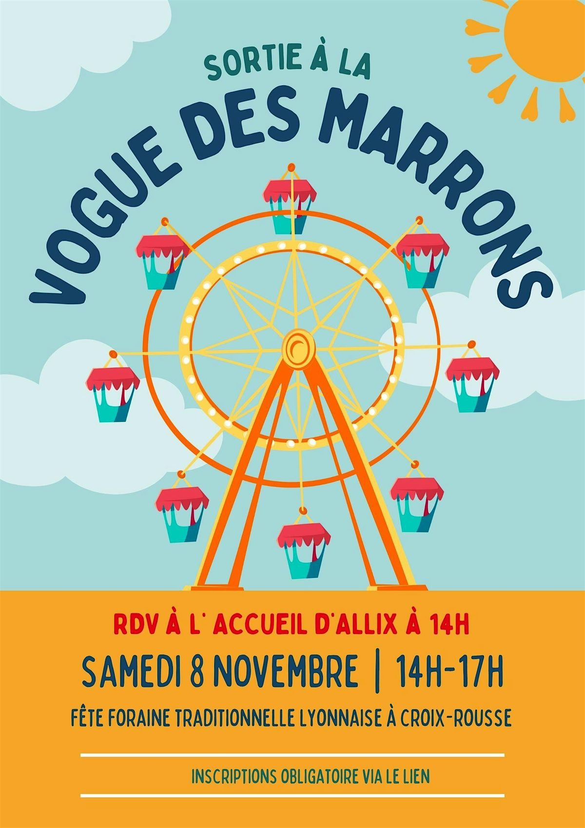 Sortie \u00e0 la Vogue des marrons