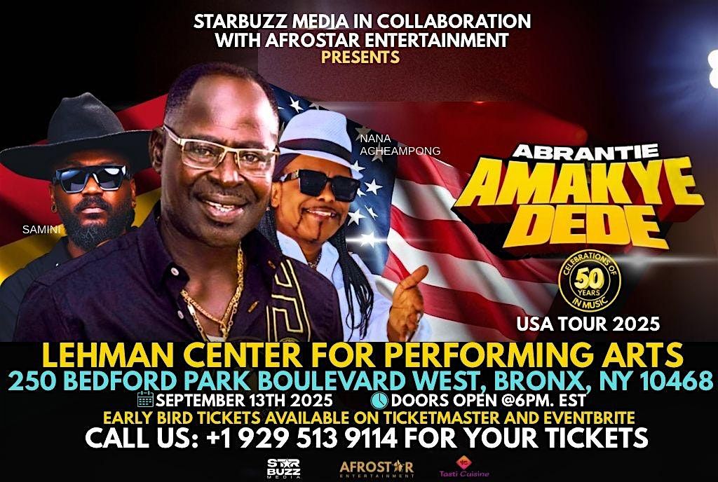 AMAKYE DEDE CELEBRATING 50 YEARS IN MUSIC - NEW YORK CITY