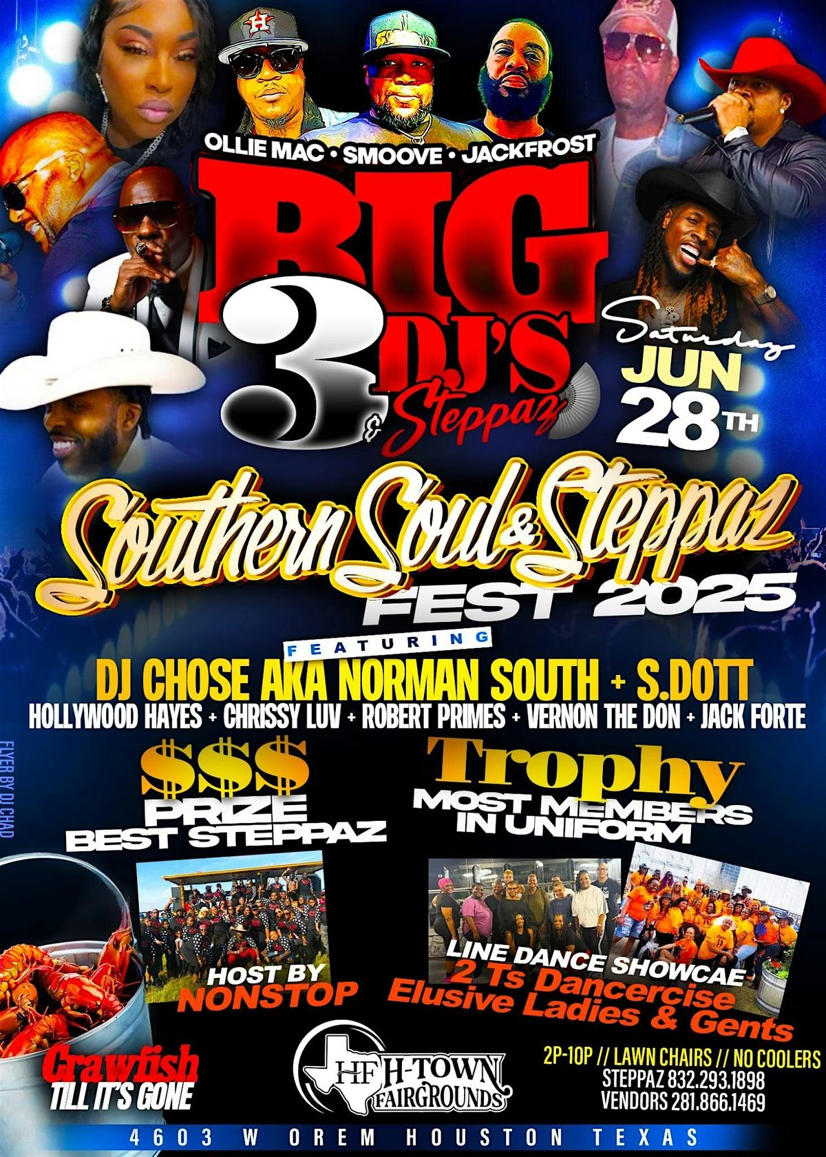 BIG3 DJs Southern Soul Steppaz Fest 2025 | 4603 W Orem Dr, Houston, TX ...